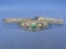 3 Silvertone Southwestern Style Cuff Bracelets – 1 with Faux? Turquoise