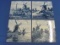 Set of 4 – Delft Blauw 6” Tiles – All Different Windmill Scenes – Made in Holland