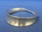 Modernist Sterling Silver Bracelet – Mobius Strip – Made in Mexico – Weight is 35.8 grams