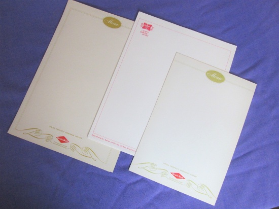 10 Sheets of Miller Beer Stationary, 10 Grain Belt Beer Menu Pages (2 Sizes)