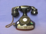 1979 Antique Telephone Liquor Decanter – Jim Beam – 7 1/2” T – 8 3/4” L