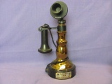 1978 Western Electric Candlestick Telephone Liquor Decanter – Jim Beam – 14 1/8”