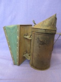 Antique Bee Keeper's  Smoker & Bellows – For Quieting bees prior to harvesting honey