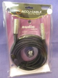 Accu-cable Audio Cable XLR Male to XLR Female 25 Feet Long – New in Clamshell
