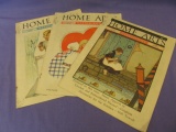 3  “Home Arts” Magazines from June 1930, Feb 1940 & March 1940 – Colorful Cover Art