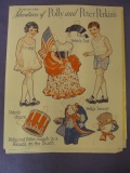 July 1933 Pictorial Review Polly & Peter March in a Parade on the 4th – Un- cut Paper Dolls & Clothi