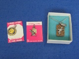 2 Charms & 1 Necklace “Utah” - Charms are part Sterling & part Nickel Silver