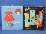 2 Vintage Barbie Doll Cases – 1 Black Label Piece – Handmade Doll Clothes – Shoes