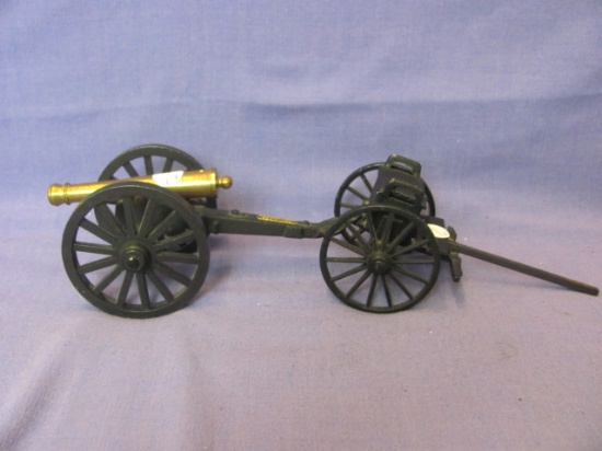 Cast Iron & Brass Plated Cannon – Pea Ridge National Military Park – 8” L
