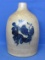 Very Attractive Salt Glaze Beehive Stoneware Jug – Cobalt Blue Design – 14” tall – No Markings