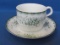 Cup & Saucer Set by Rorstrand – Anna Pattern – Pretty Green Floral – Made in Sweden