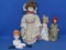 Dolls: 12” Porcelain Doll – Porcelain Head & Feet – 2 Hard Plastic of the Storybook Type