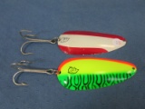 2 Huskie Devle Fishing Spoons – 1 “300 Series Lou J. Eppinger” - Good to great condition – As shown