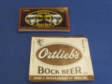 Beer Bottle  Labels Appx 50 Schmidt's Bock Beer & 50 Ortlieb's Bock Beer