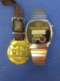 Minneapolis Moline Wrist Watch (need Battery & Minneapolis Moline Watch Fob