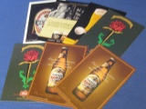 7 Beer Postcards: 2 Amstel Light, 2 Stella Artoise, 1 each Boddingtons, Murphy's Irish Stout, Becks
