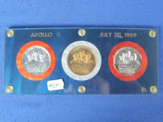 Apollo 11 July 20, 1969 3 Coin Set