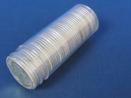 Tube of 40 silver quarters (all silver) - 250.4 Grams