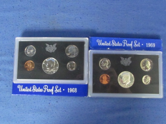 1968 & 1969 US Mint Proof Sets