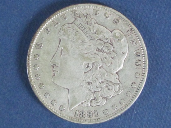 1891 Morgan Silver Dollar - 26.6 Grams
