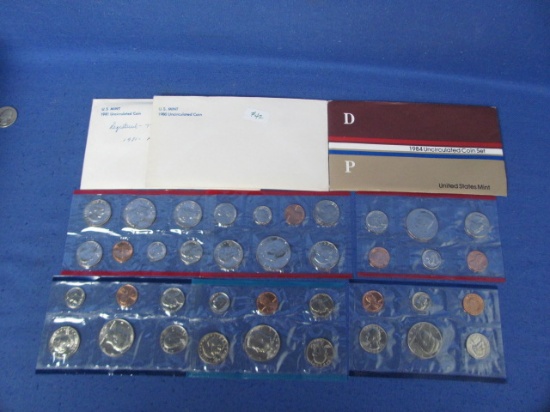 US Mint sets (1980, 1981,& 1984)