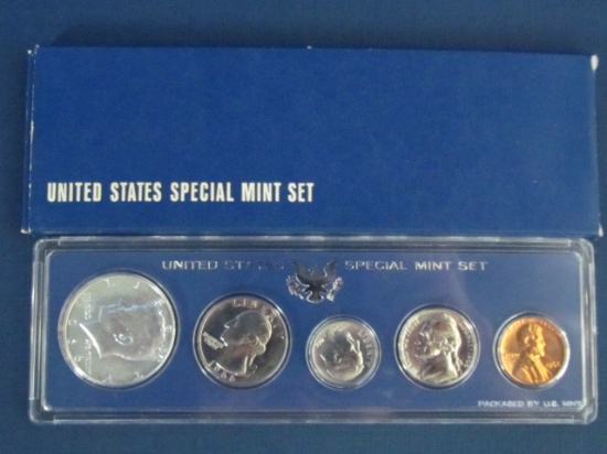 1966 US Special Mint Set 40% Silver Kennedy with Original Box