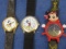 3 Mickey Mouse Watches:  2 are Lorus Quartz Japan