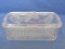 Federal Glass Refrigerator Dish w Vegetable Motif – Remains of Lake City, MN Advertising