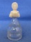 Vintage Perfume Bottle – Victorian Lady in a Bonnet – Pale Pink Plastic  Screw on top 2 3/4” Tall