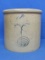 Minnesota Stoneware Co. Red Wing Crock – Double P – 9 1/2” tall – 10” in diameter