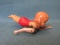Vintage Windup Toy – Swimming Girl – Made in Japan – by My Friend – Plastic w/ Metal Arms/Mechanics