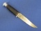 Vintage USA Made Fixed Blade Knife Marked 395 one side & Kin??? USA