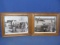 2 Vintage  Black & White Gas Station Photographs , Framed appx 13” T x 16” W Dorothea Lange & E.O. H