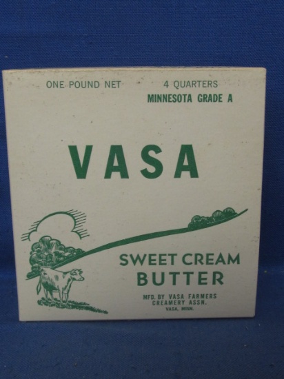 Vintage Packaging: Vasa Sweet Cream Butter 4 Quarters Box – Vasa, Minn.