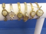 6 Vintage Women's Swiss Watches– Bullova, Rodania Incabloc, Gruen Precision,  Imperial, Croton, Haml