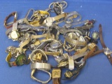 Large Lot of Watches & some Bands – Most Quartz – All not currently running need batteries