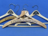 5 Wood Clothes Hangers w Advertising from Lake City, MN – Oldest “H.A. Young & Co., Dry Goods