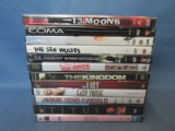 12 DVD's – 13 Moons, Coma, The Usual Suspects, The Kingdom, The List, Titus, etc. -  - See Photos fo