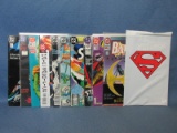 11 DC Comic Books – Superman 500 & Batman 500 in original packages – Legionnaires, The New Titans, C