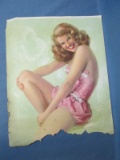 Vintage Pinup Print – by Rolf Armstrong – 16” x 20” - As shown