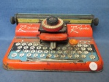 Vintage Cub Reporter Typewriter Tin Toy – T. Cohn Inc. - Made in USA – 11 1/4”W x 6 7/8” x 4 1/2”T –