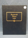 Roosevelt Dime Book – 80 Coins(holds 144) – Appears complete from 1946 to 1967, 1968 to 1995 appears