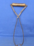 Antique Advertising Piece Tongs  13” L : “Citizens Ice & Fuel Co., St. Paul Citizens Ice 100% Pure”