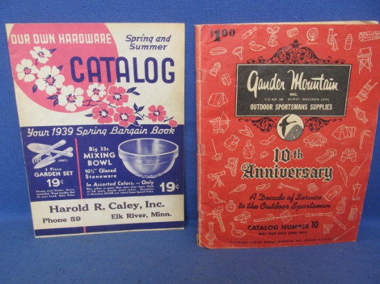 2 Catalogs – 1940 Our Own Hardware Spring/Summer & 1969-70 Gander Mountain Inc. Outdoor Sportsman's