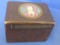 Vintage  Faux Leather Covered Recipe Box – For 3x5 Cards – Comes filled with recipies