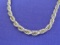 36” Sterling Silver Rope Chain – Made in Italy – 66.0 grams – Good condition, as shown