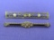 2 Vintage Sterling Silver Bar Pins w Rhinestones – About 2” long – 6.6 grams