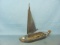Hinz & Kunst Nuts & Bolts Sailor & Sail Boat – Germany – 10” L – 12 1/2” T – As Shown