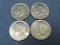 Lot of 4 Kennedy Half Dollars – 1971D, 1976D(x2), 1981D – As shown