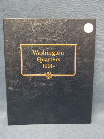 Washington Quarter Book – 25 Coins(holds 44) – 1990's/2000's – Several State Quarters – As shown